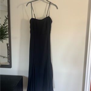 The A&F Camille Strapless Godet Midi Dress